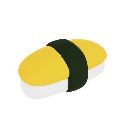 Sweet Egg Sushi 3D Icon