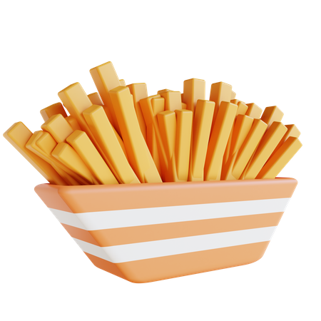 Sweet French Fries  3D Icon