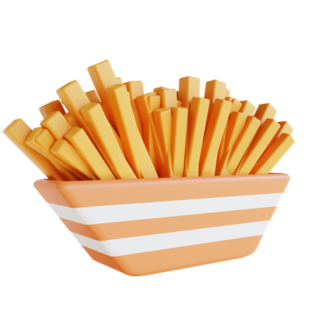 Sweet French Fries 3D Icon