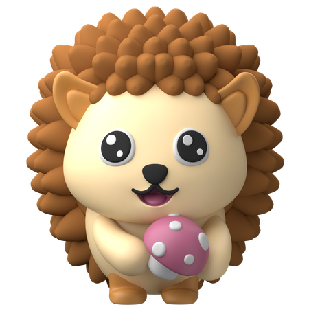 Sweet Hedgehog  3D Icon