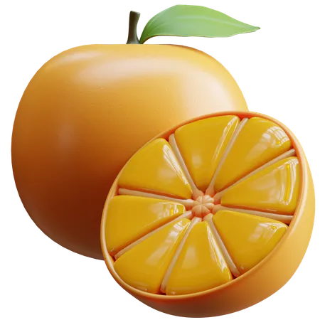 Sweet Orange  3D Icon
