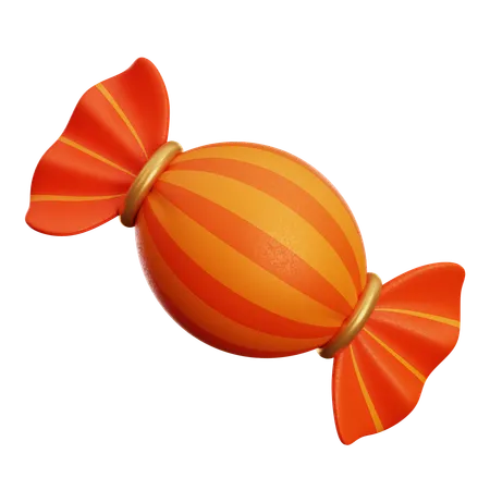 Sweet Orange Candy  3D Icon