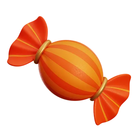 Sweet Orange Candy 3D Icon