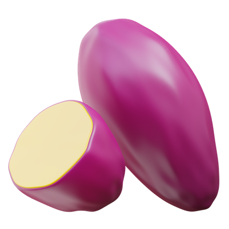 Sweet Potato  3D Icon
