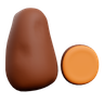 sweet potato 3d illustration