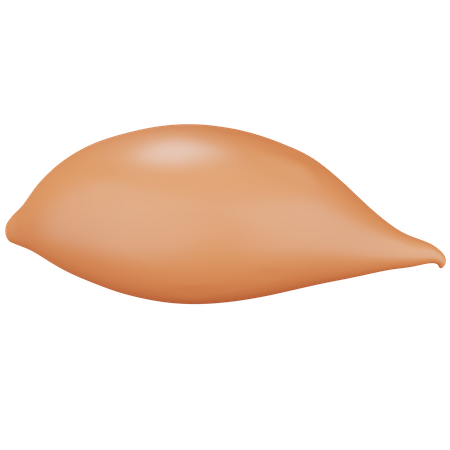 Sweet Potato 3D Icon