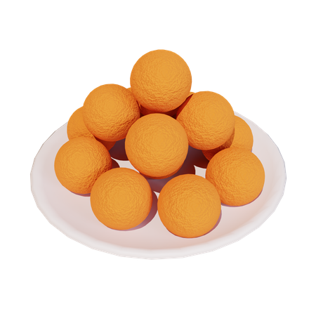 Sweet Potato Ball 3D Icon