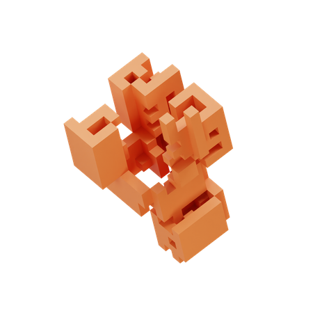 Sweet Potato Cell Fracture  3D Icon