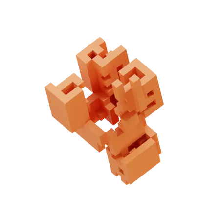 Sweet Potato Cell Fracture  3D Icon