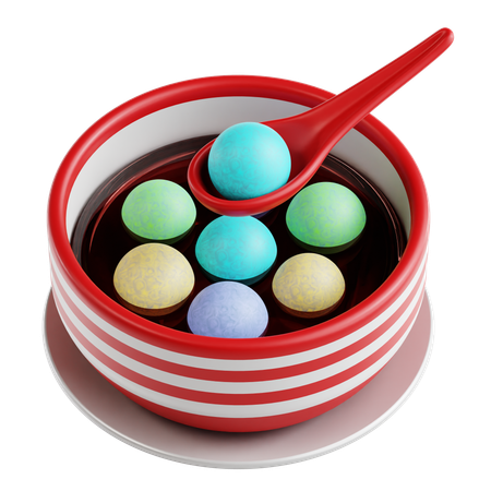 Sweet Rice Ball  3D Icon