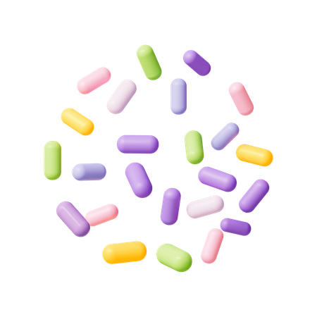 Sweet Sprinkles  3D Icon