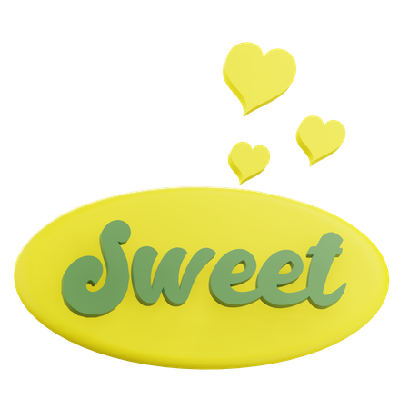 Sweet Sticker  3D Icon