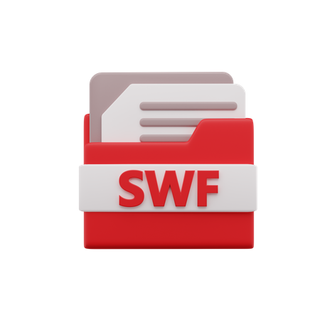 Swf File 3D Icon