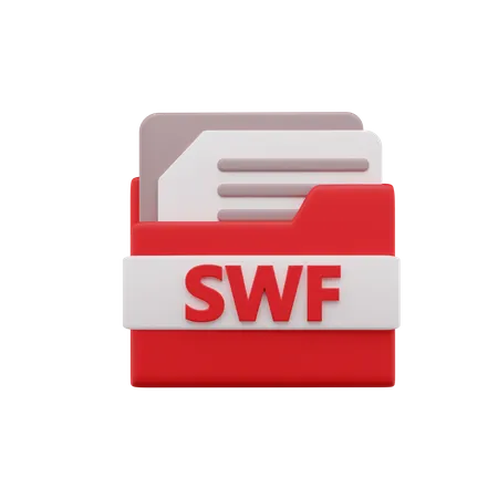 Swf File 3D Icon