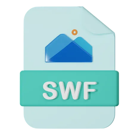 Swf Filename Extension 3 D Icon 3D Icon