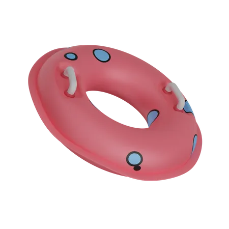 Ring For Swimming In Water 3D Icon