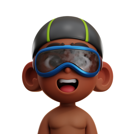 Swimmer Player  3D Icon