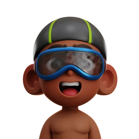 Swimmer Player  3D Icon