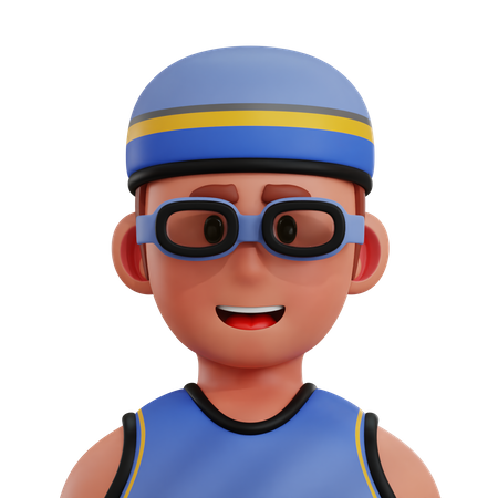 Swimmer Player  3D Icon