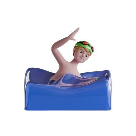 Swimming  3D Icon