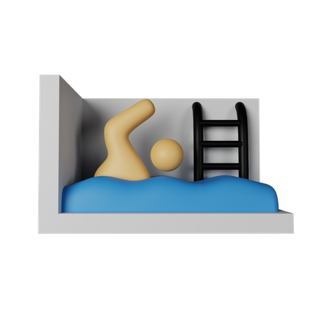 Swimming  3D Icon