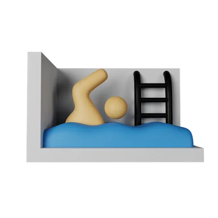 Swimming  3D Icon