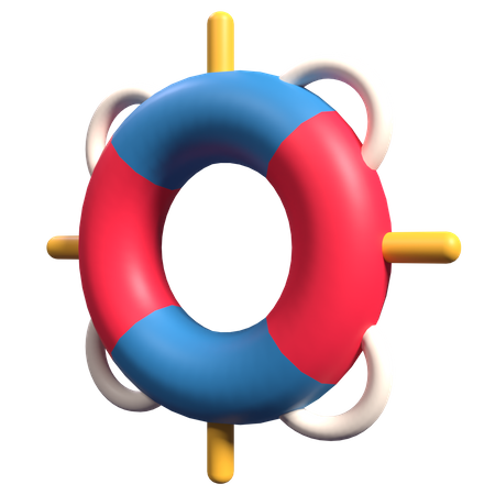 Swimming Buoy  3D Illustration