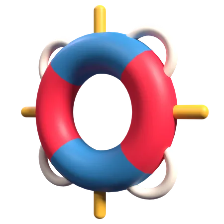 Swimming Buoy  3D Illustration