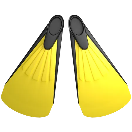 Swimming Fins  3D Icon