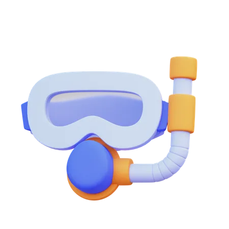 Swimming Glasses  3D Icon