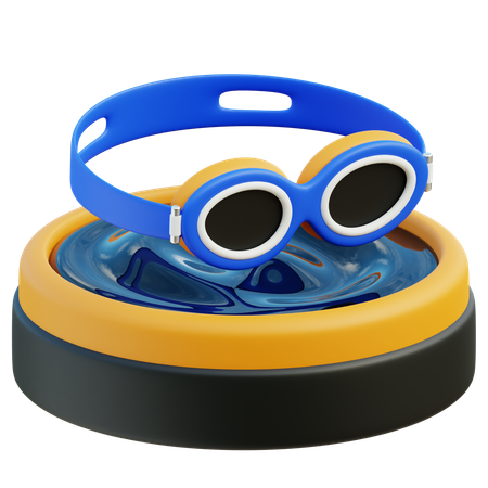 水泳用ゴーグル  3D Icon