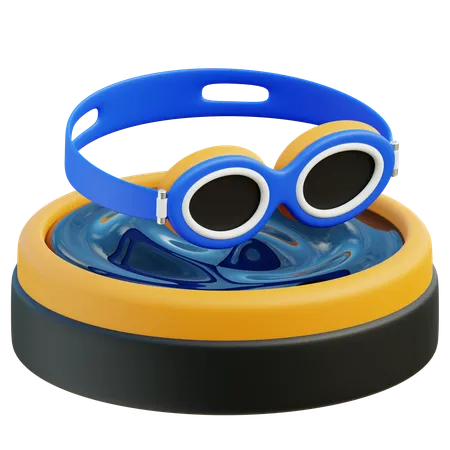 Swimming goggles  3D Icon