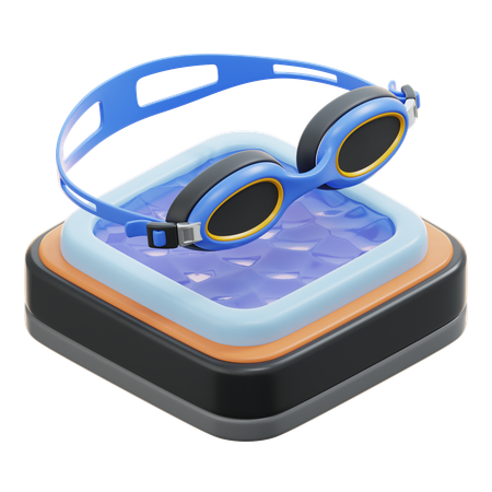 Swimming goggles  3D Icon