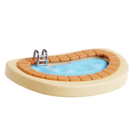 Swimming pool  3D Icon