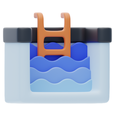 Swimming Pool  3D Icon