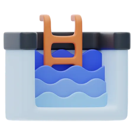 Swimming Pool  3D Icon