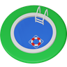 swimming-pool 3d logo