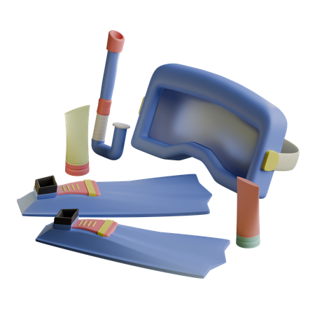 Swimming Tools  3D Icon