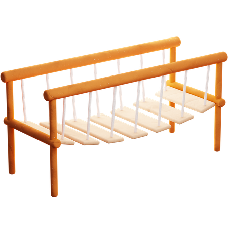 Swinging Bridge  3D Icon