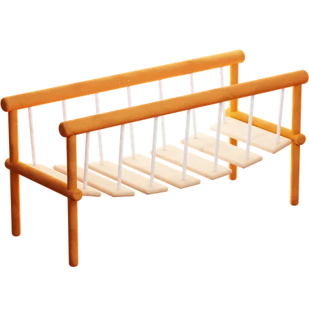 Swinging Bridge  3D Icon