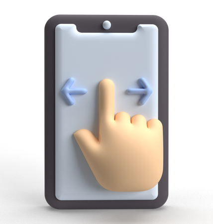 Swipe  3D Icon