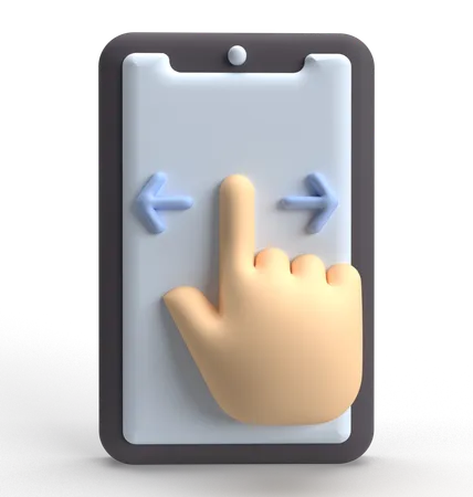 Swipe  3D Icon