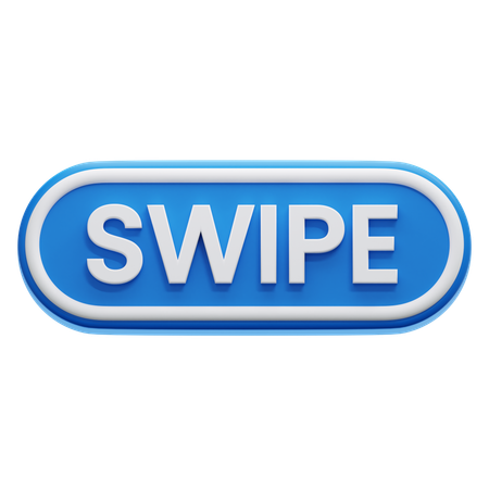 Swipe Button 3D Icon