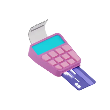 Swipe Card Machine  3D Icon