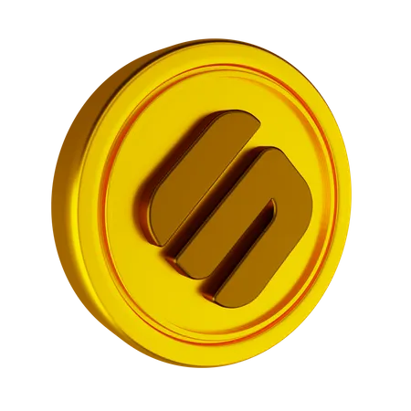 Swipe Crypto Coin  3D Icon