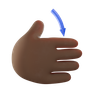 swipe down hand emoji 3d