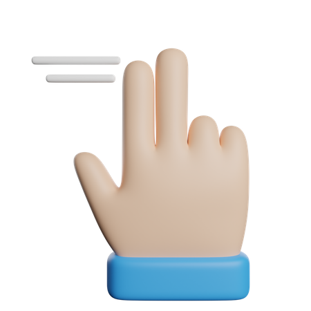 Swipe Finger  3D Icon