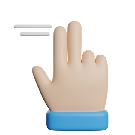 Swipe Finger  3D Icon
