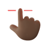 graphics of swipe finger hand