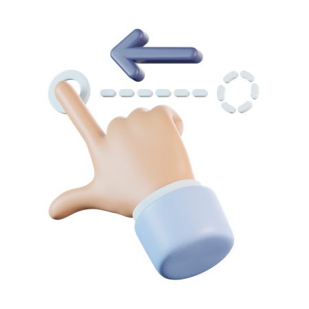 Swipe Left  3D Icon